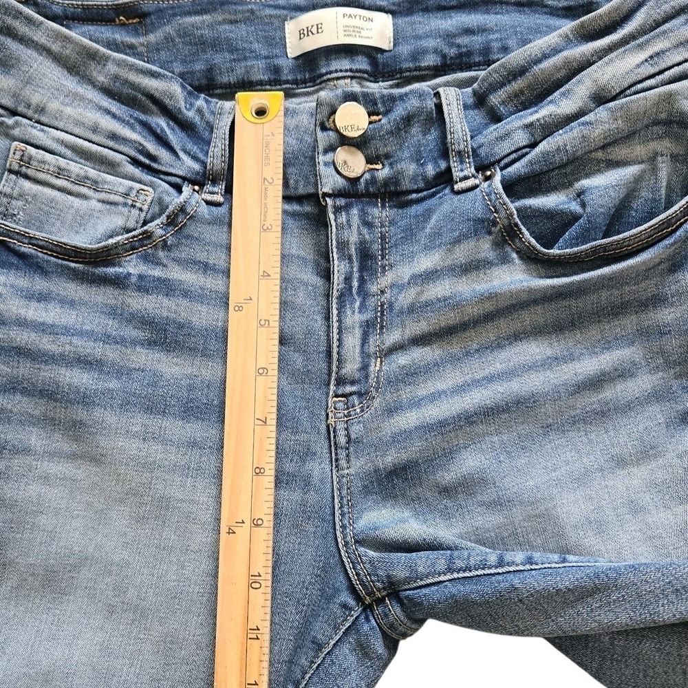 BKE Payton Ankle Skinny Jeans Womens 31x25 Stretch Denim Distressed (31×27) - Picture 4 of 9